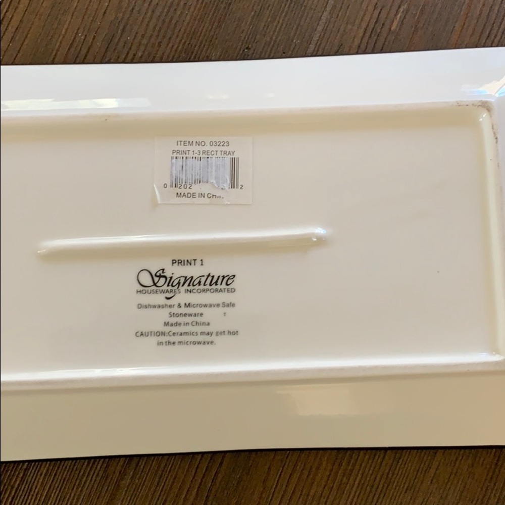 Ceramic Rectangular Plate - Picture 6 of 7